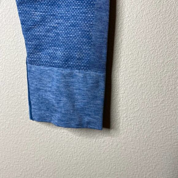 Lululemon Athletica Seamlessly Street Crop Legging Ombre Blue Ocean Size 10 - Picture 9 of 11